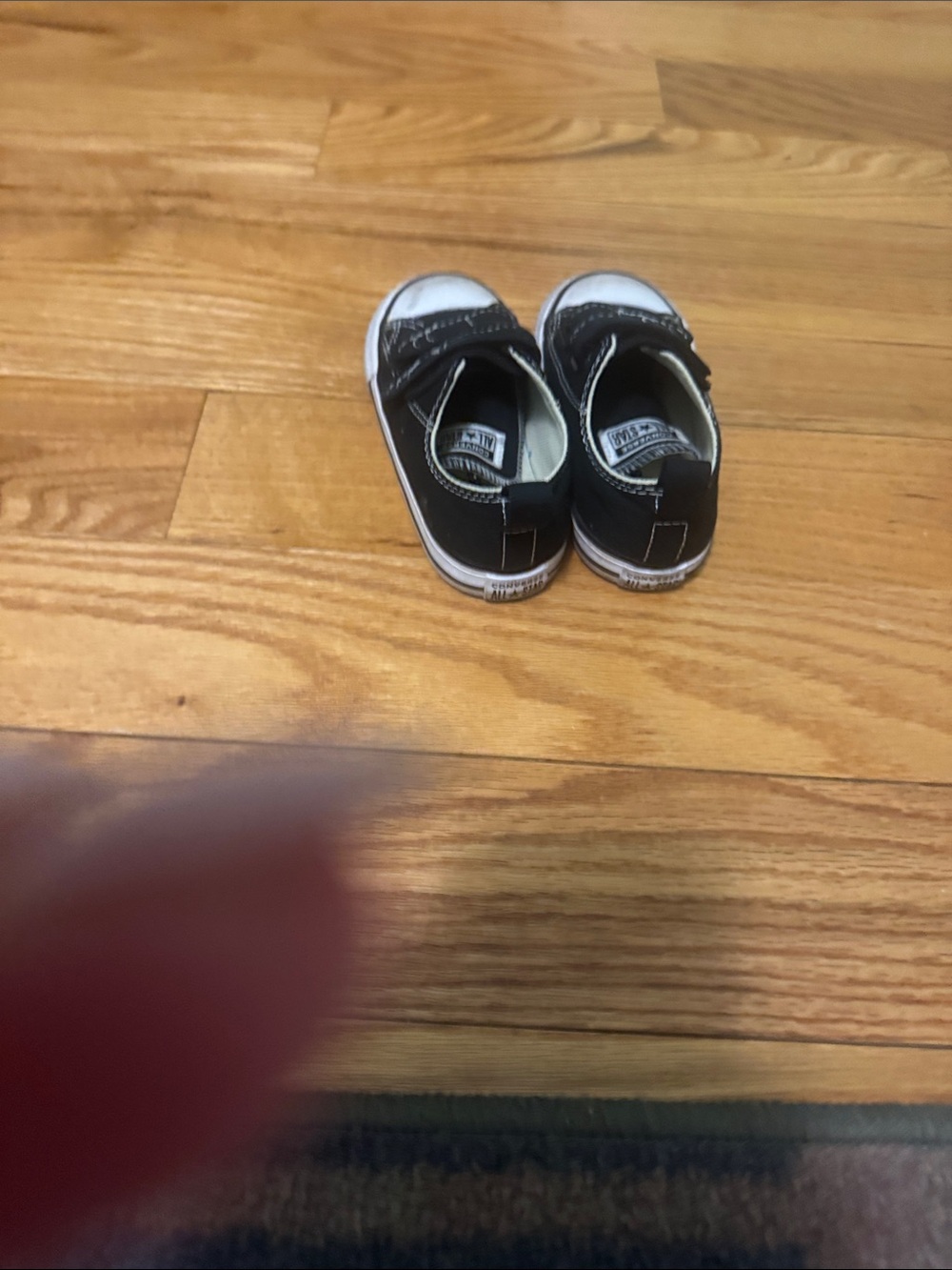 Converse Kids Black and White Slip-On Canvas Sneakers